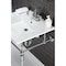 Fauceture KVPB25227W4CP 25-Inch Console Sink with Brass Legs (4-Inch, 3 Hole), White/Polished Chrome KVPB25227W4CP - alternate 6